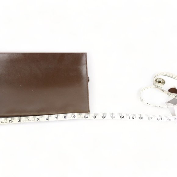 Vintage Paragon Top Handle Bag Brown Metal Frame Bag Gold Tone Grannycore PU76 - Picture 12 of 14